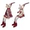 17" Boy & Girl Sitting Plush Christmas Mice Figure Set